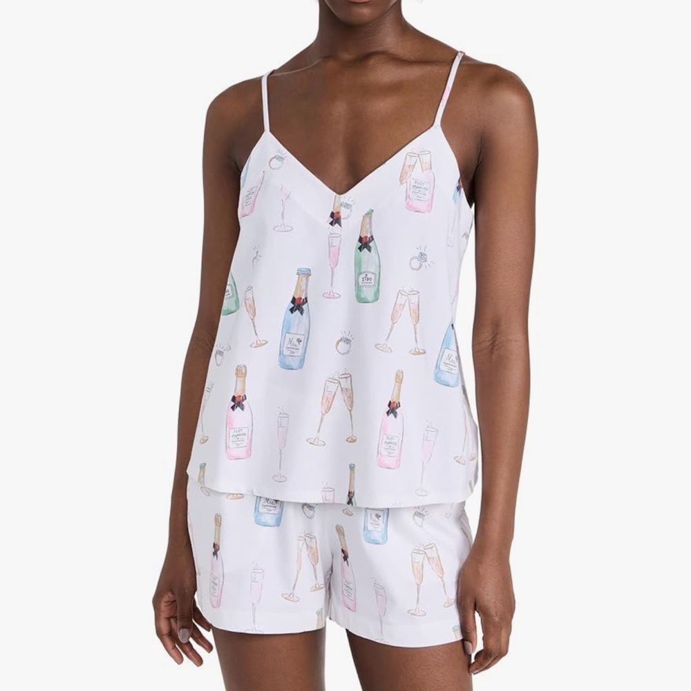 Silky bridal pajamas